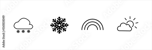 sun clouds rain lightning temperature snow moon wind rainbow thunderstorm fog hail heat cold thermometer night day showers sunset dawn umbrella celsius scale fahrenheit scale