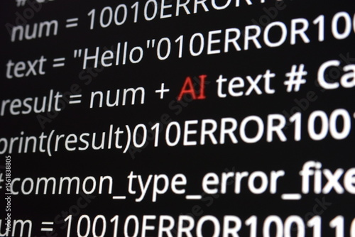 A collection of programming and computer science images displaying software code on a dark monitor screen with highlighted 