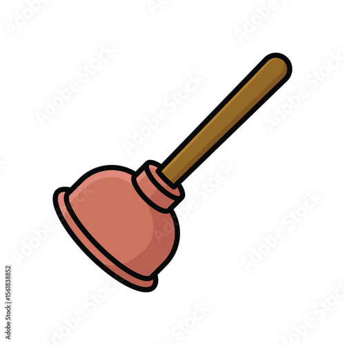plunger icon vector design template simple and clean
