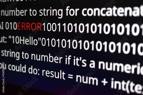 A collection of programming and computer science images displaying software code on a dark monitor screen with highlighted 