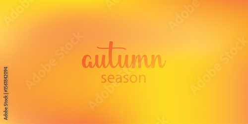 Abstract autumn background with blurred gradient. Abstract background with orange-red colors. Autumn background for designs for back to school season, Thanksgiving, etc. Vector illustration.