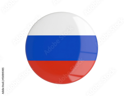 Round digital button with Russian flag colors isolated on white background Free Download Round digital button with Russian flag colors isolated on white background - GFXLoad