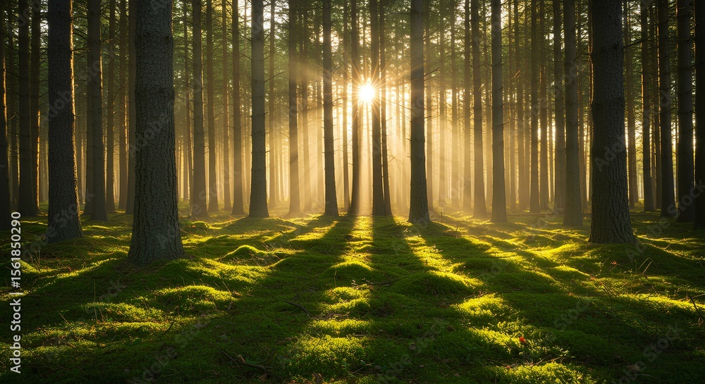 Fototapeta premium morning in the forest