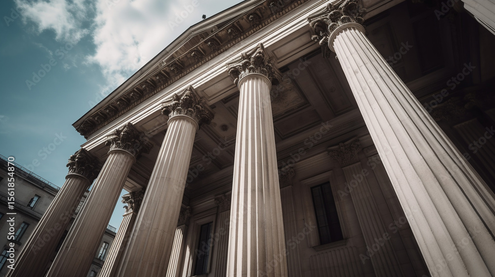 Naklejka premium House with columns.