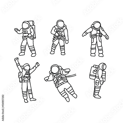 Astronauts in space suits