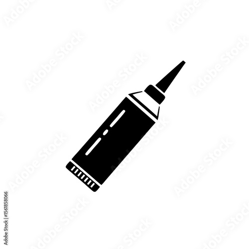   vector icon of silicone sealant with cone nozzle
