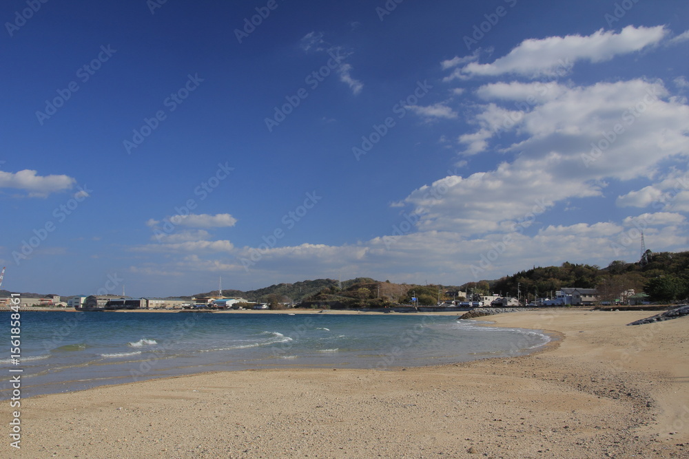 Obraz premium 愛媛県今治市 星の浦海浜公園の風景