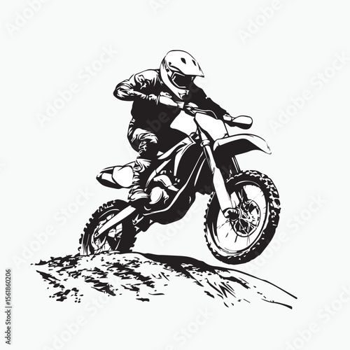 motocross rider silhouette