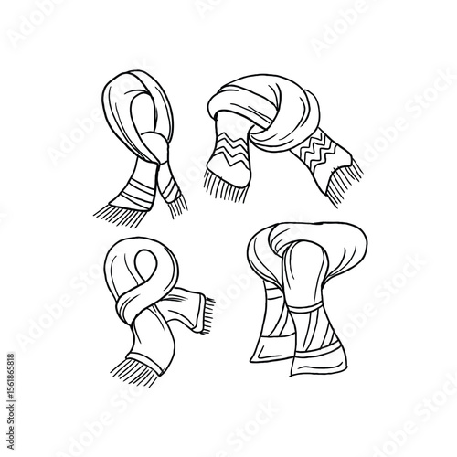Four different ways to tie a scarf