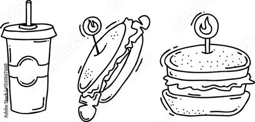 Hand drawn food illustration