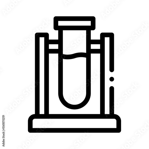 test tube line icon