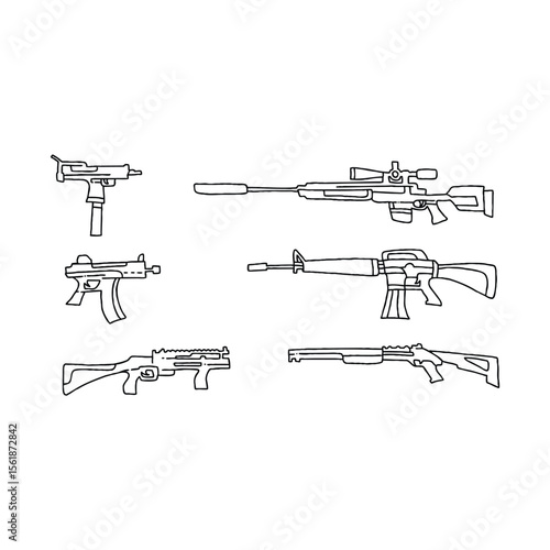 Outline of Various Firearms