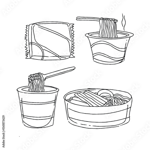 Ramen noodles in a cup