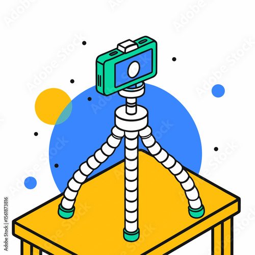 Flexible Tripod for Camera on Table for Digital Nomad Kids, Creative Projects, Online Learning, Travel Blogs, and Photography Websites  