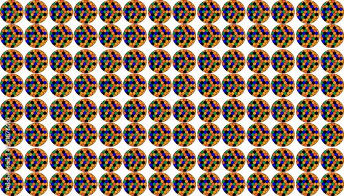 seamless pattern colourful honeycomb.