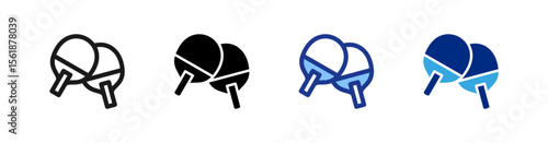 Table Tennis icon set.eps