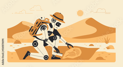 Robotic Paleontologist Exploring Desert Finds Fossilized Trilobite Remains Discovering