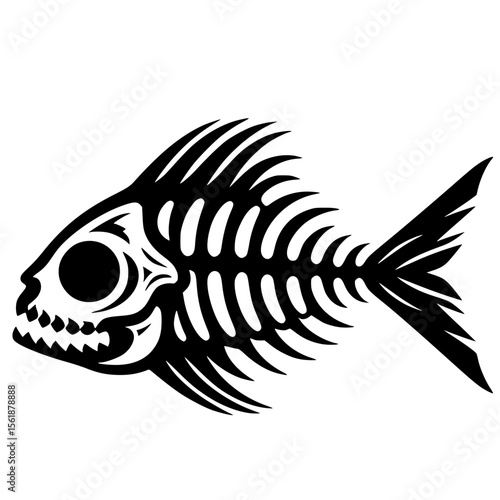 Photography Fish skull silhouette
