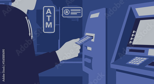 Withdraw Money From Atm With Credit Card Convenience Financial Transaction