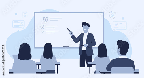 Financial Literacy Course Instructor Educating Pupils On Investment Techniques