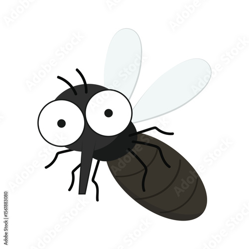 Mosquito bites. mosquito cartoon. wallpaper. free space for text. copy space.