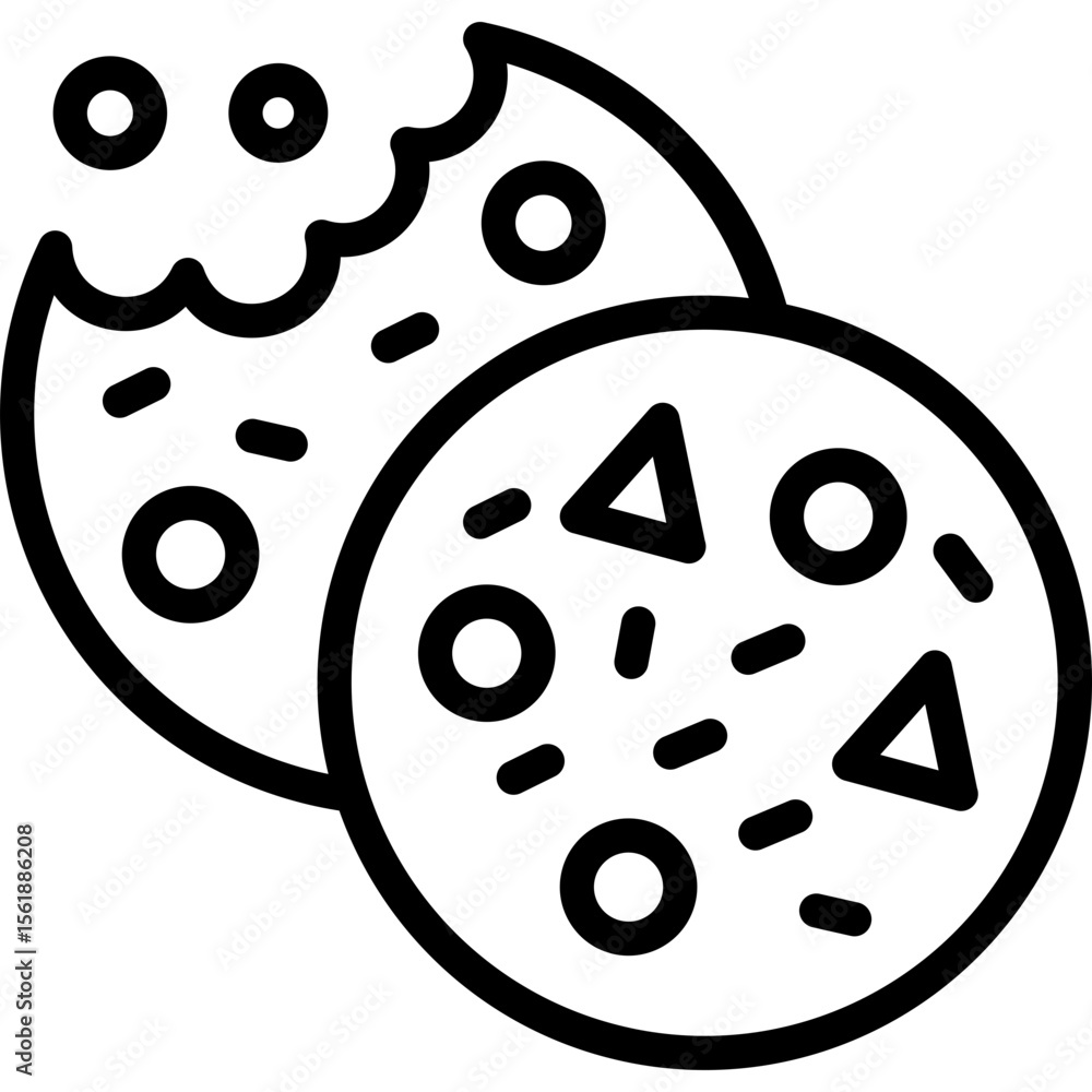 Obraz premium Cookies Icon