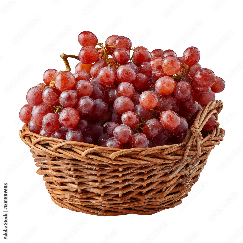 Fresh grape in basket, looking so delicious Fresh grape in basket, looking so delicious