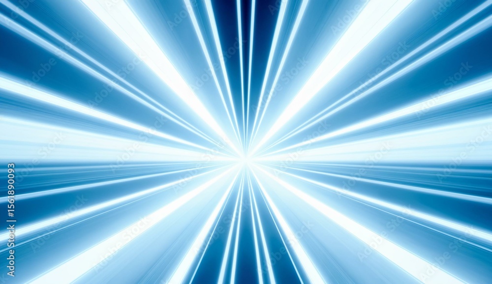Fototapeta premium Radiant Blue Light Burst