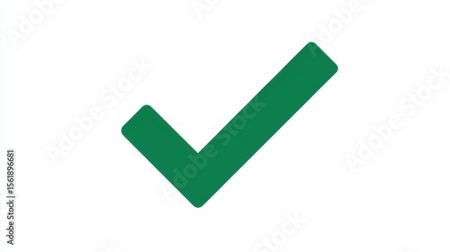 Free Download Modern green checkmark symbol with rounded corners prominently displayed on a plain white background, representing approval and simplicity. - GFXLoad