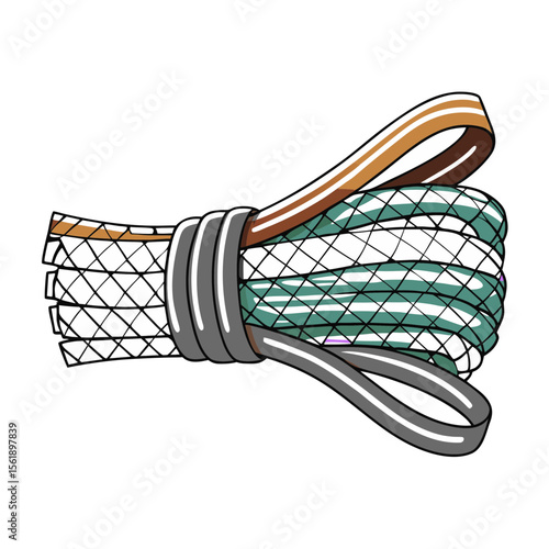 Mesh Cord Bundle in Vibrant Colors for DIY Projects, Crafts, Home Improvement, Gardening, and Artistic Designs  