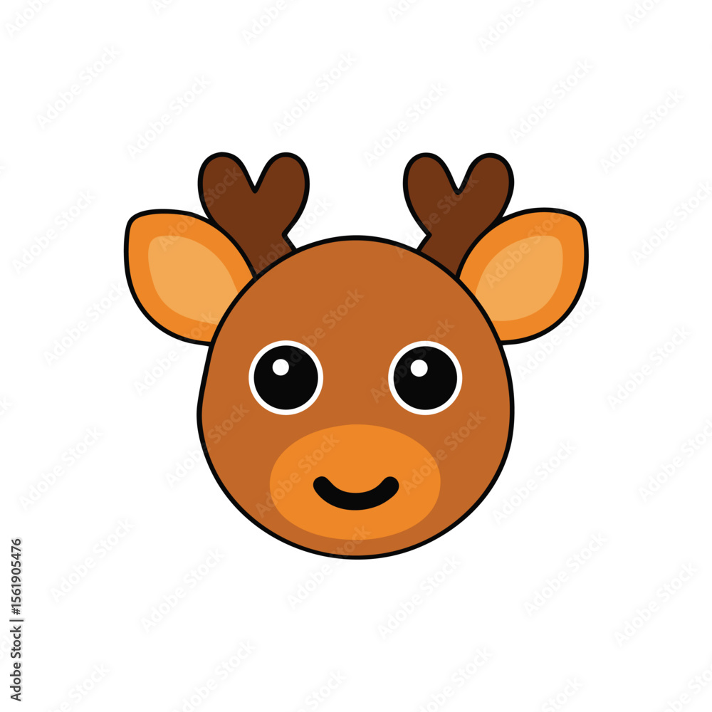 Moose head vector art illustration funny Moose head vector art illustration funny