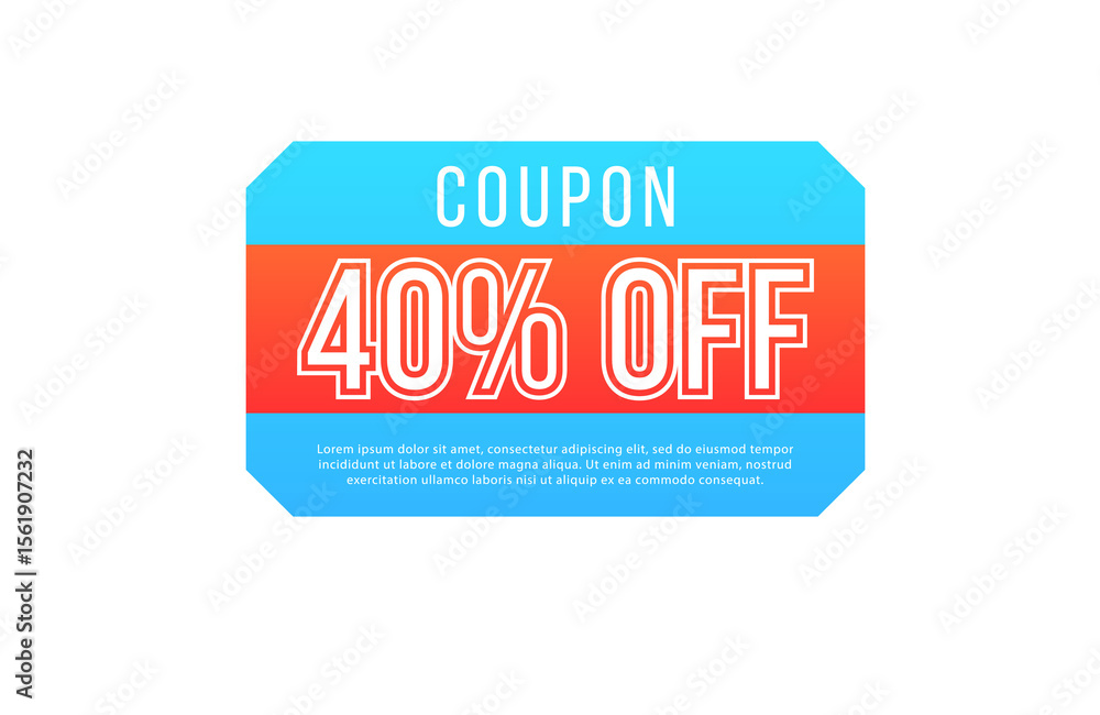 Obraz premium PNG ticket discount banner template coupon gift tag voucher price promotion event food store sale label offer buy website badge sticker market retail