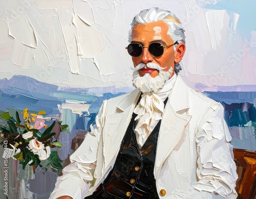 Handsome Man Oil Painting