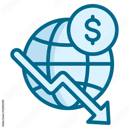 Economic Downturn Icon
