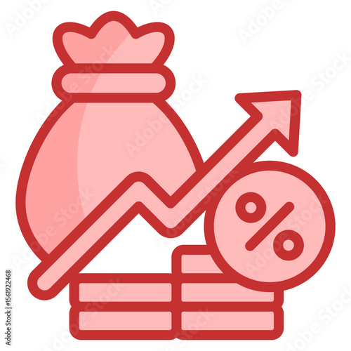 Economic Inflation Icon