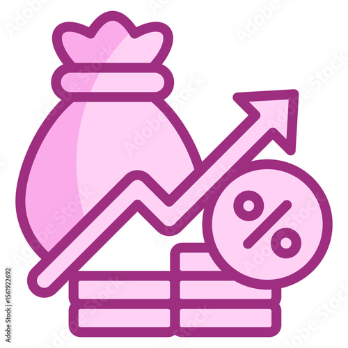 Economic Inflation Icon