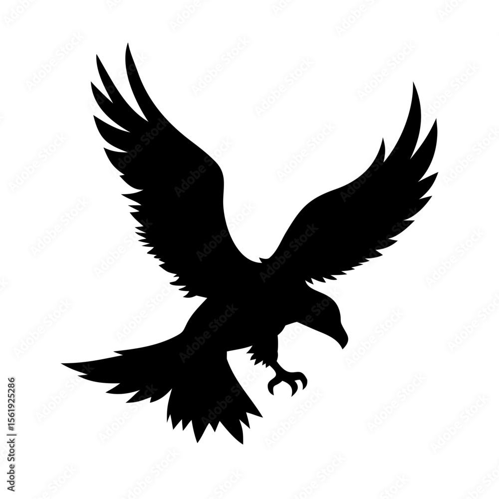 Fototapeta premium Majestic Eagle Silhouette A Powerful Symbol of Freedom and Soaring Flight