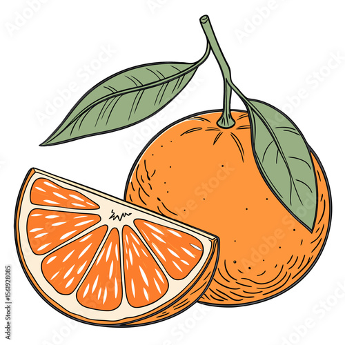 vector illustration of fairchild tangerine