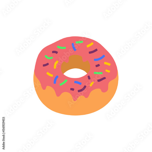 donut isolated on white background