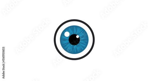 Eye icon illustration on white background