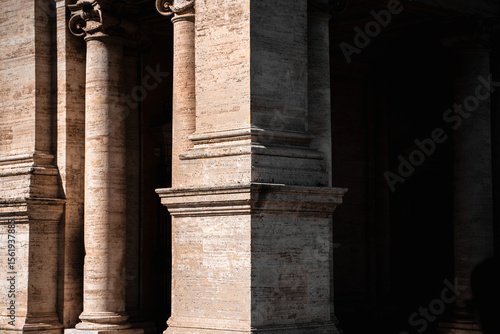 columns of the temple