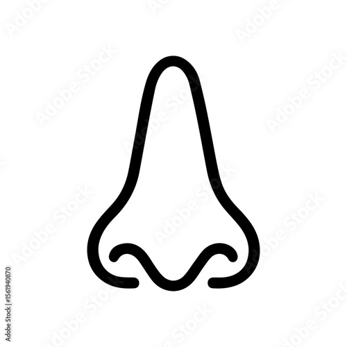 anatomical nose icon vector on white background
Human anatomical organ