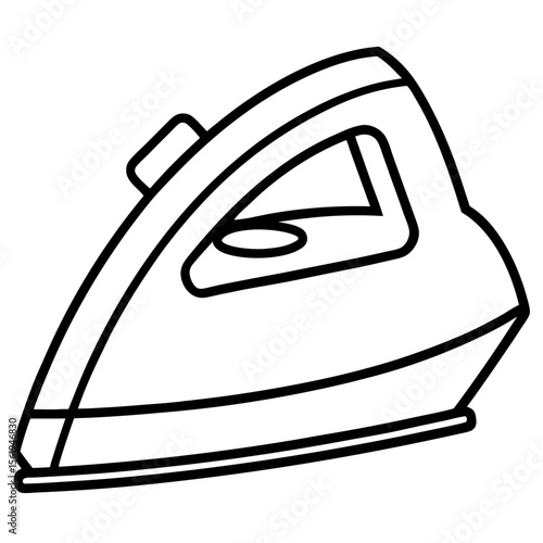 Electric Iron line art vector