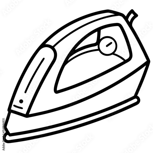 Electric Iron line art vector