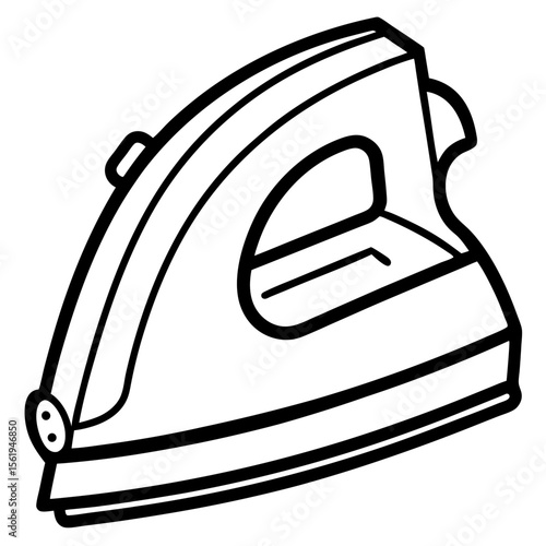 Electric Iron line art vector