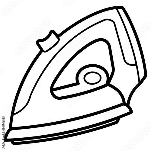 Electric Iron line art vector