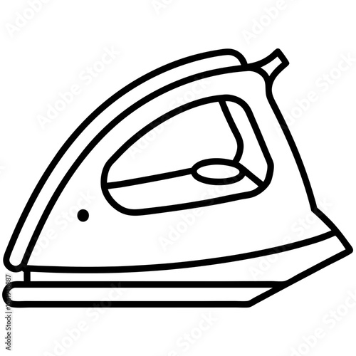 Electric Iron line art vector