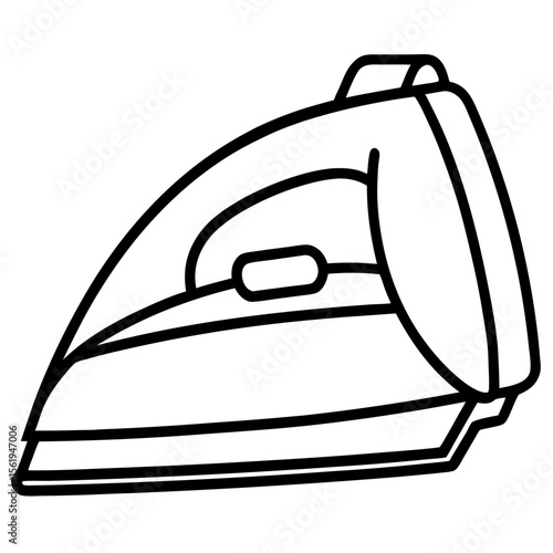 Electric Iron line art vector