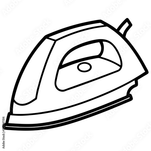 Electric Iron line art vector
