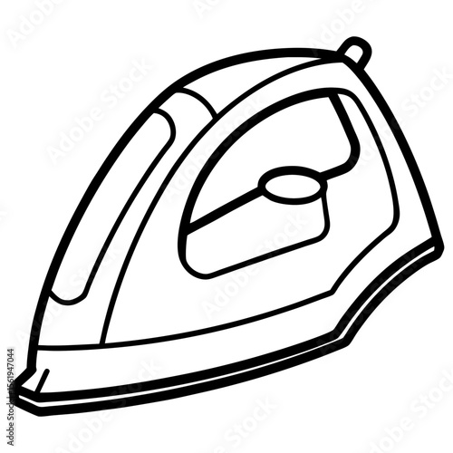 Electric Iron line art vector